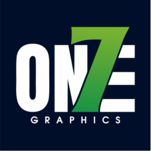 One 7 Graphics logo | Top graphic design company in india